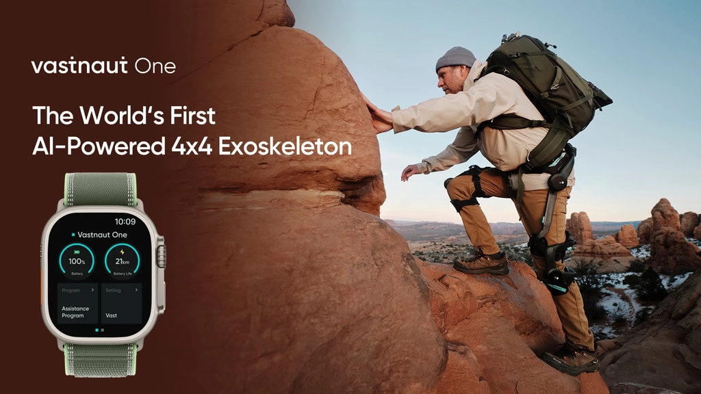 Sistema de actuadores del exoesqueleto Vastnaut One. Foto: Vastnaut