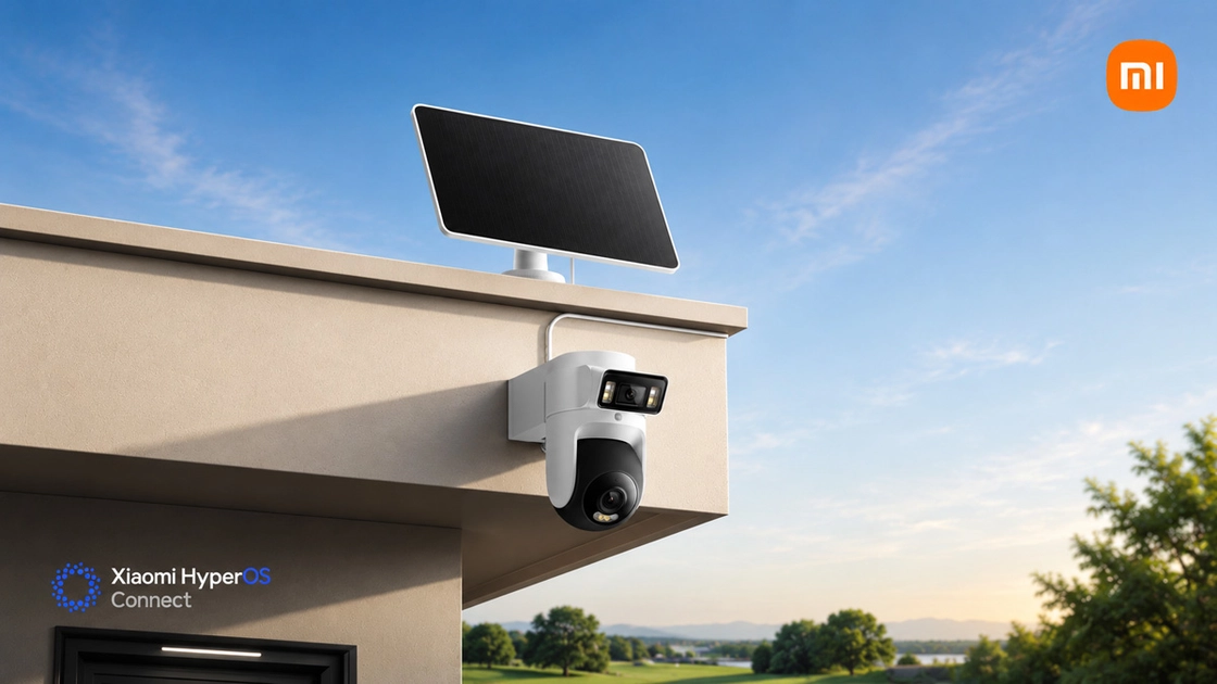 Xiaomi Smart Solar Camera 4 Pro 4G. Ilustración: Xiaomi