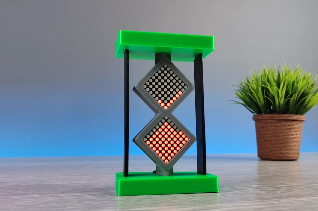 Este reloj de arena digital de bricolaje brinda una sensación retro sin la arena desordenada-2