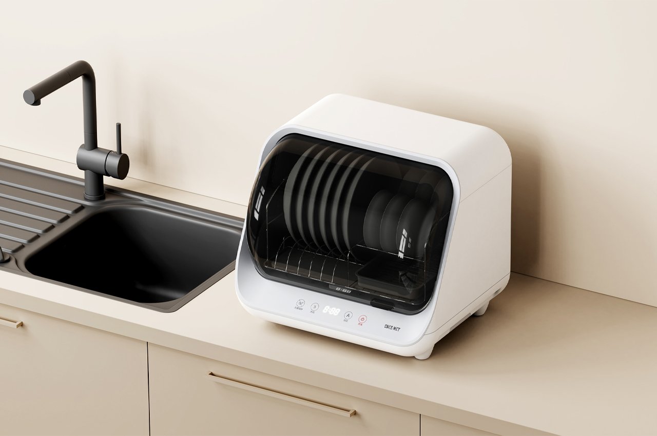 Este dispositivo de saneamiento en el hogar desinfecta sus platos con rayos ultravioleta-7