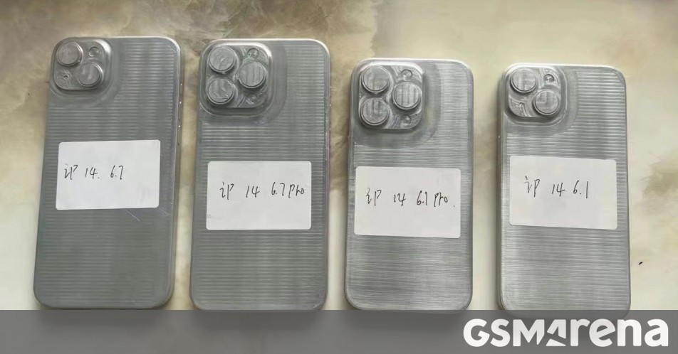 Los moldes de metal muestran solo dos tamaños de iPhone 14: 6. 1″ regular y 6. 7″ Max Los moldes de metal muestran solo dos tamaños de iPhone 14: 6. 1″ regular y 6. 7″ Max