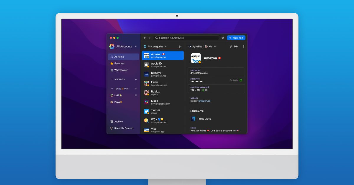 1Password 8 para Mac ahora disponible con nueva interfaz y Watchtower mejorado 1Password 8 para Mac ahora disponible con nueva interfaz y Watchtower mejorado