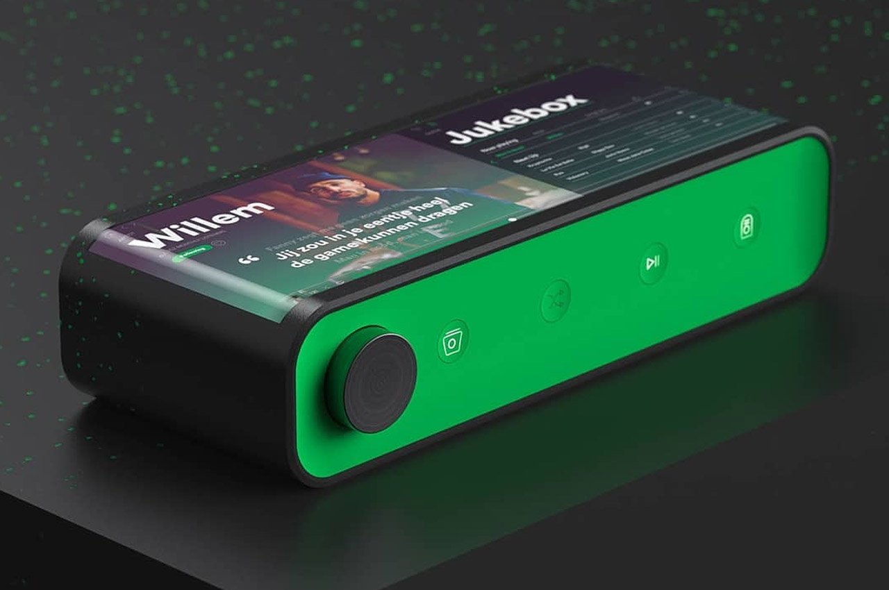 Spotify Jukebox con una pantalla curva lleva las fiestas caseras a tu escritorio Spotify Jukebox con una pantalla curva lleva las fiestas caseras a tu escritorio