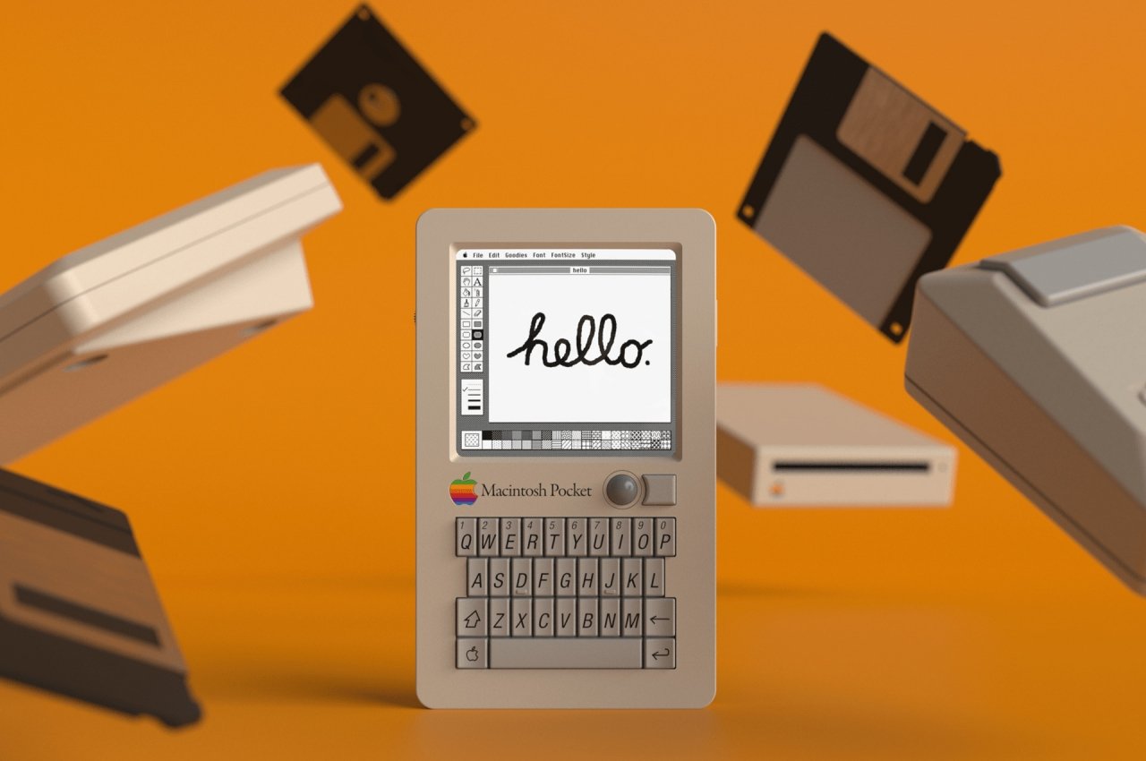 Este concepto de computadora de bolsillo Macintosh nos hace desear tener una máquina del tiempo Este concepto de computadora de bolsillo Macintosh nos hace desear tener una máquina del tiempo