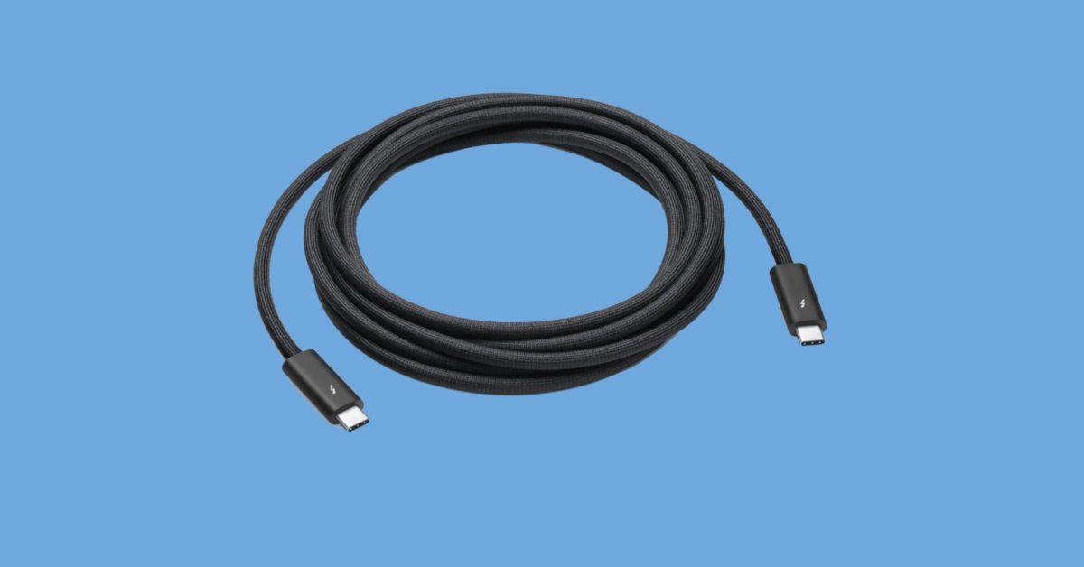 Apple ahora vende cable trenzado Thunderbolt 4 Pro de 3 metros por $ 159 Apple ahora vende cable trenzado Thunderbolt 4 Pro de 3 metros por $ 159