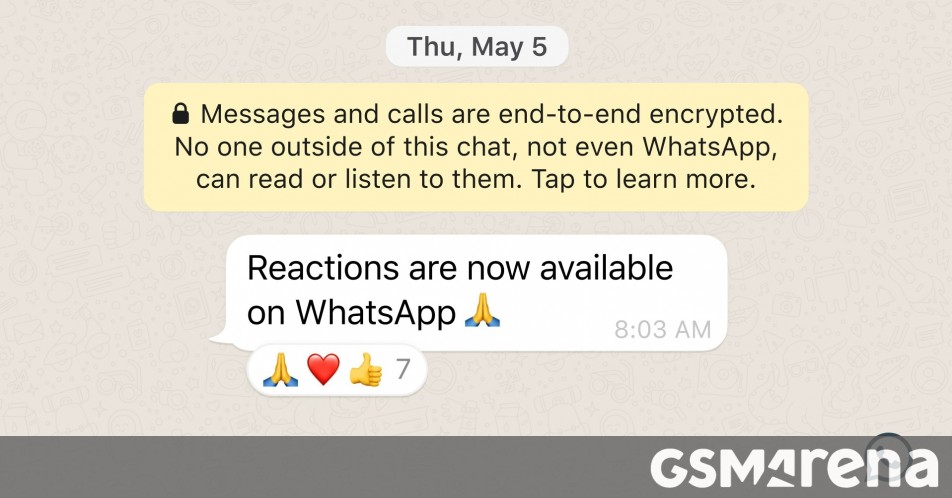 WhatsApp comienza a implementar reacciones de mensajes a sus usuarios WhatsApp comienza a implementar reacciones de mensajes a sus usuarios