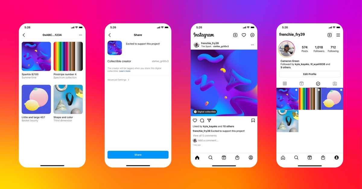 Instagram invierte en soporte NFT con función de coleccionables digitales, disponible ahora para creadores selectos Instagram invierte en soporte NFT con función de coleccionables digitales, disponible ahora para creadores selectos