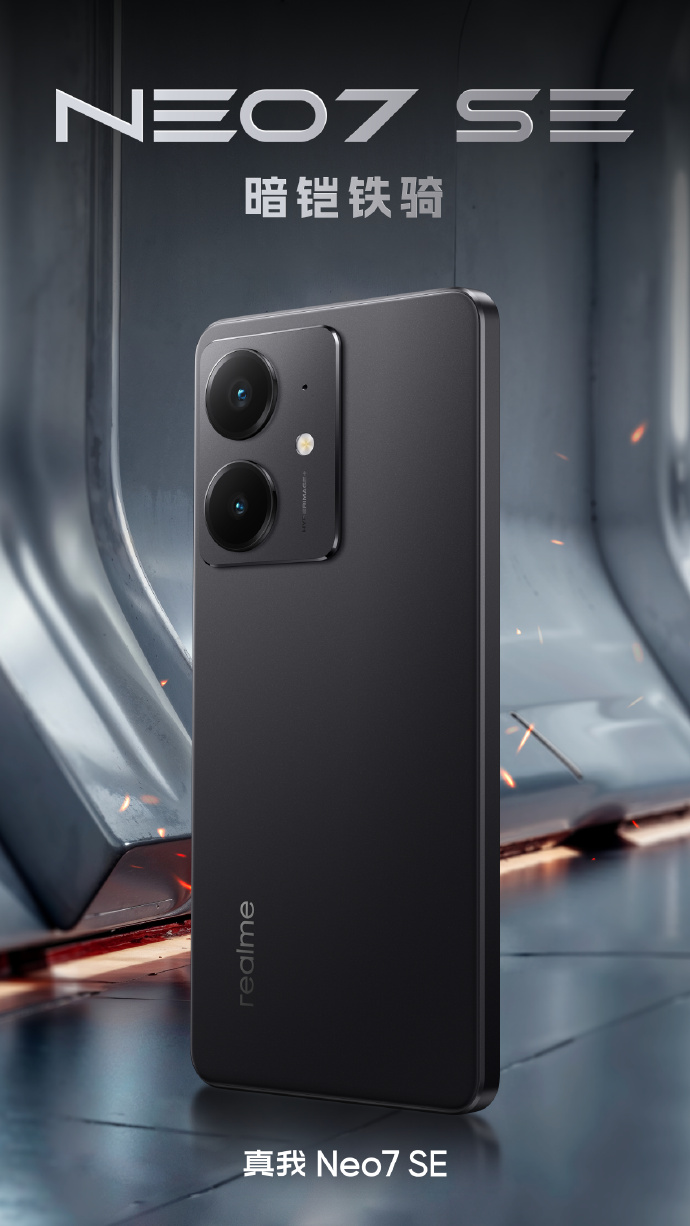 Smartphone Realme Neo7 SE en color negro Smartphone Realme Neo7 SE en color negro