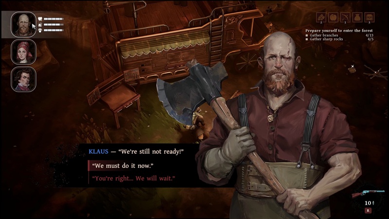 Los personajes en el juego de Peregrino