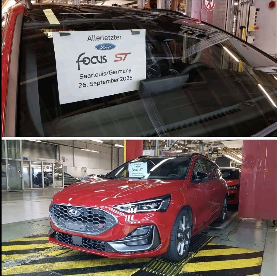 Último Ford Focus ST en la fábrica Ford Motor en Zarluí, Alemania