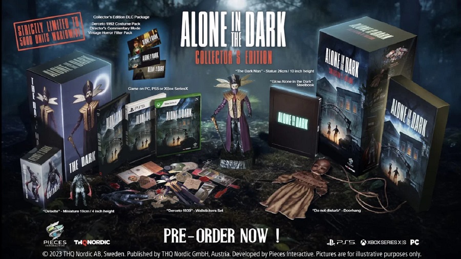 Conviértete en uno de los 5000: THQ Nordic ha presentado una edición limitada de coleccionista del juego de terror Alone in the Dark (2023)-2 Conviértete en uno de los 5000: THQ Nordic ha presentado una edición limitada de coleccionista del juego de terror Alone in the Dark (2023)-2