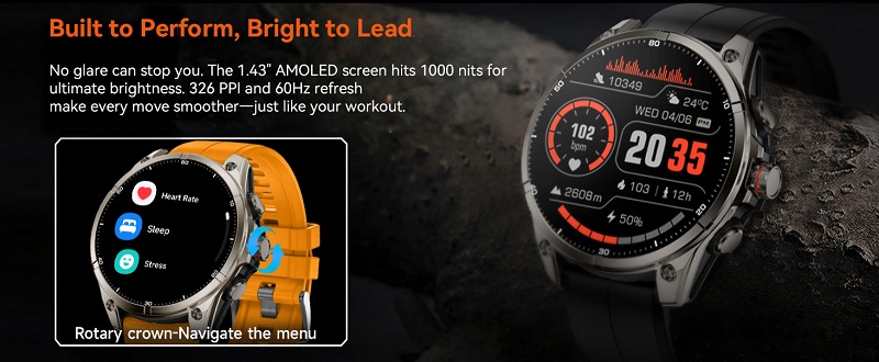 Smartwatch Rollme GT 3 sobre fondo blanco Smartwatch Rollme GT 3 sobre fondo blanco