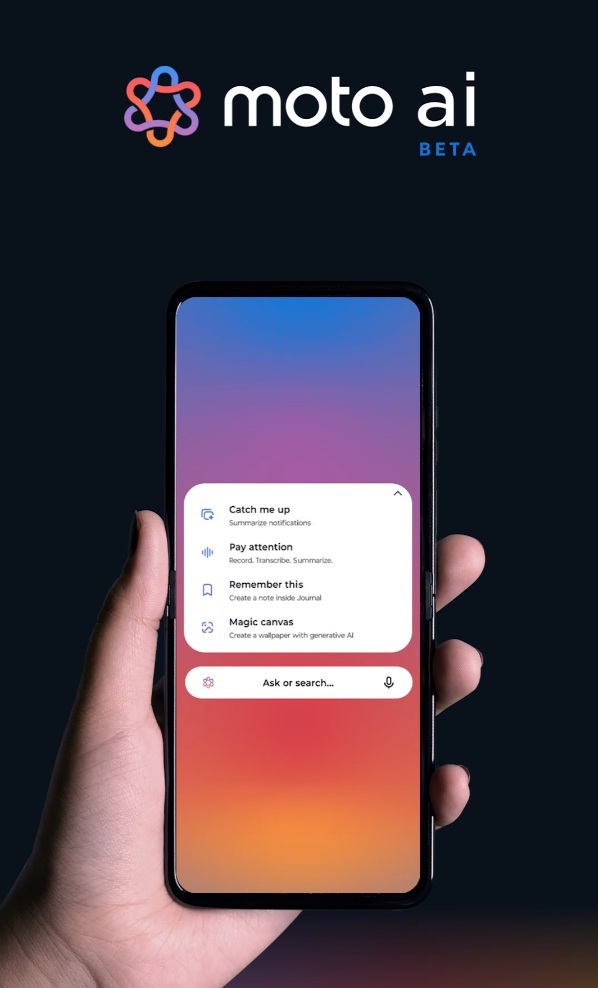 Moto AI функции Тизер с функциями Moto AI