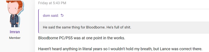Insider: Sony sí estaba trabajando en una versión actualizada de Bloodborne para PS5 y PC, pero por alguna razón abandonó esos planes-2 Insider: Sony sí estaba trabajando en una versión actualizada de Bloodborne para PS5 y PC, pero por alguna razón abandonó esos planes-2
