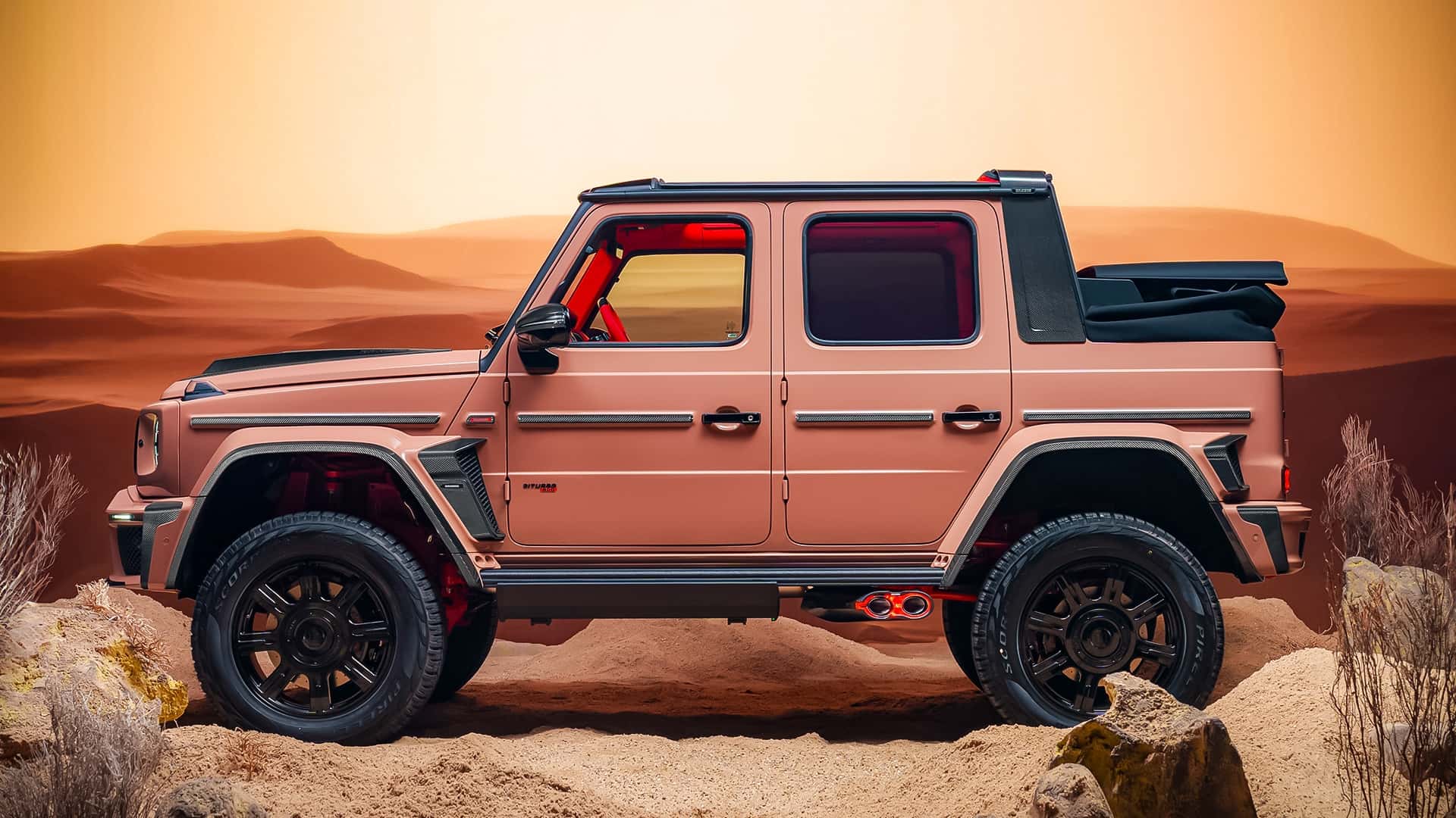 Vista trasera del Brabus 800 Cabrio