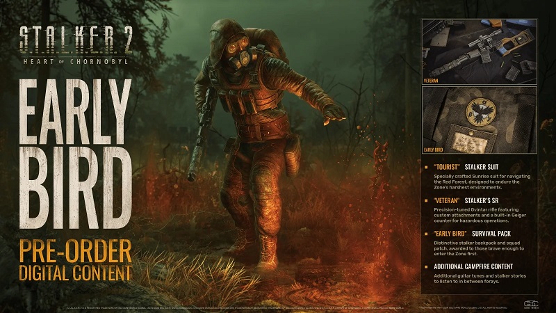 Rifle, traje y mochila: los desarrolladores de Stalker 2: Heart of Chornobyl han revelado los objetos que recibirán los jugadores que reserven el juego.-2 Rifle, traje y mochila: los desarrolladores de Stalker 2: Heart of Chornobyl han revelado los objetos que recibirán los jugadores que reserven el juego.-2