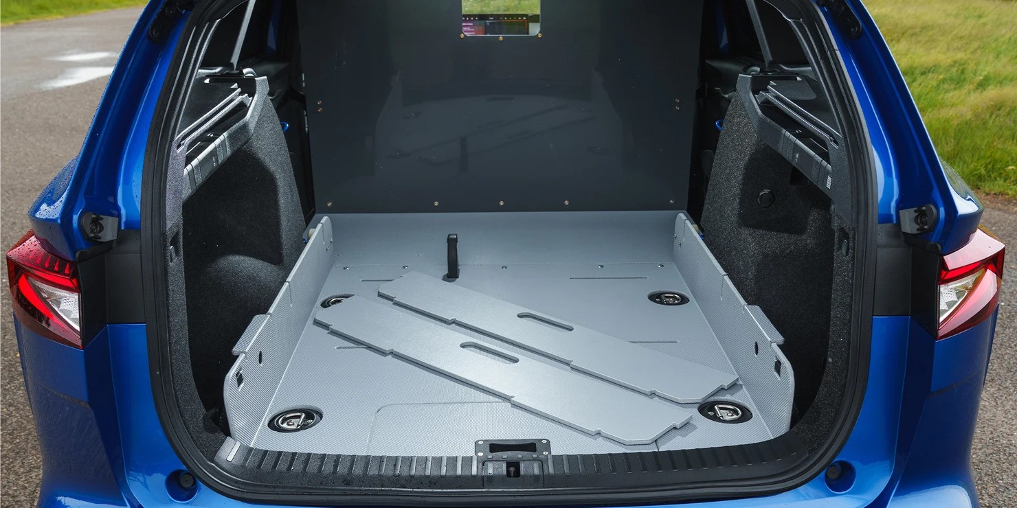 Enyaq Cargo interior con diseño interior rediseñado Enyaq Cargo interior con diseño interior rediseñado