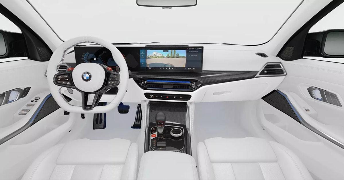 BMW M3 Touring con interior blanco