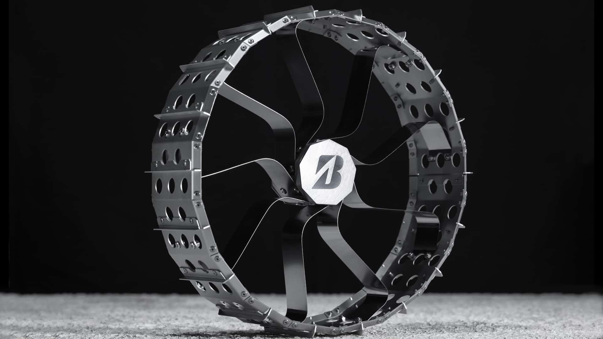 Rueda espacial Bridgestone para el vehículo lunar Rueda espacial Bridgestone para el vehículo lunar