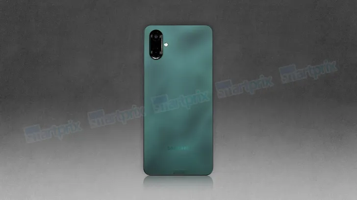 Samsung Galaxy F06 Renderer - Vista trasera Samsung Galaxy F06 Renderer - Vista trasera