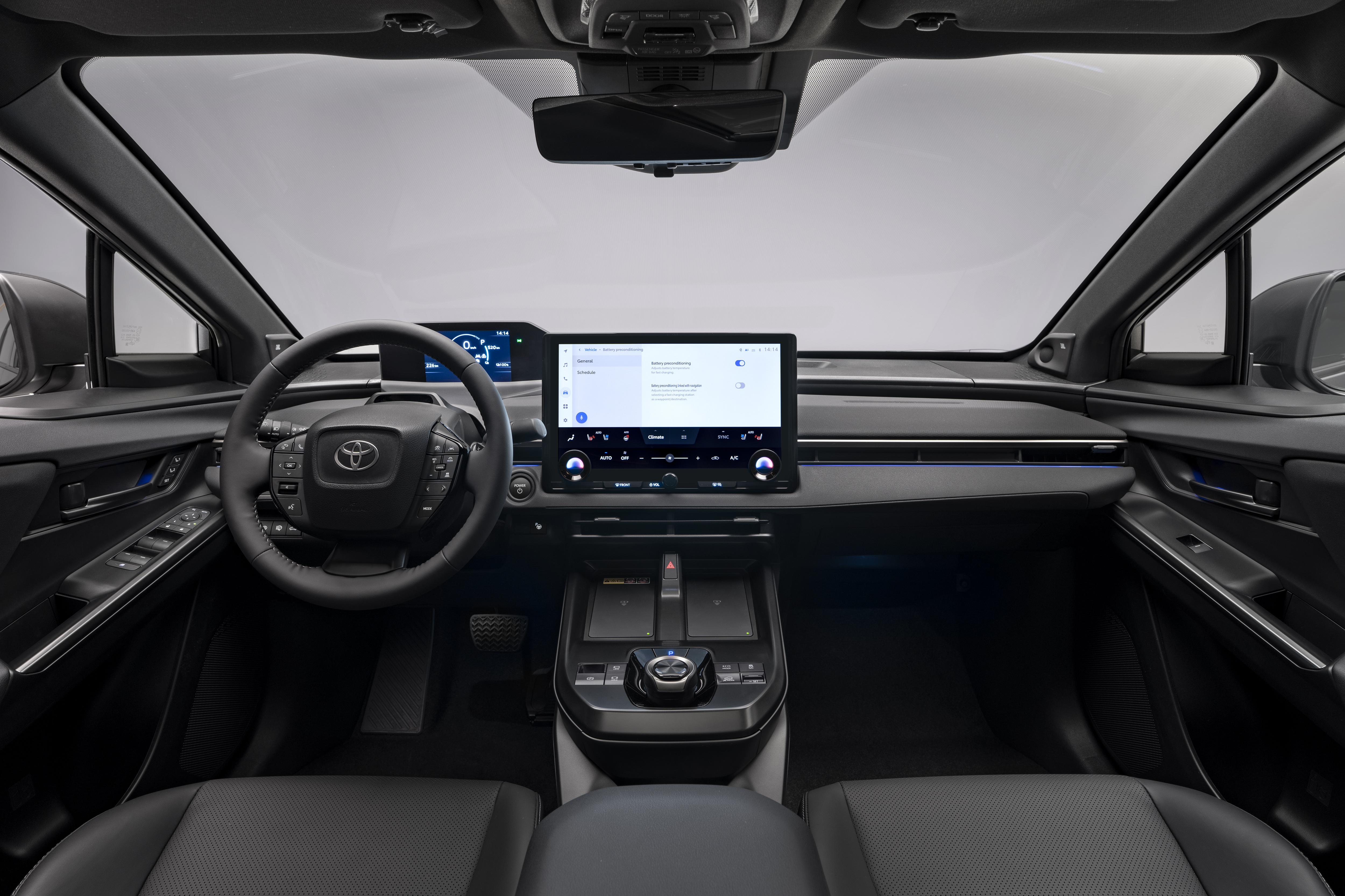 Interior del Toyota bZ4X actualizado - vista 1 Interior del Toyota bZ4X actualizado - vista 1