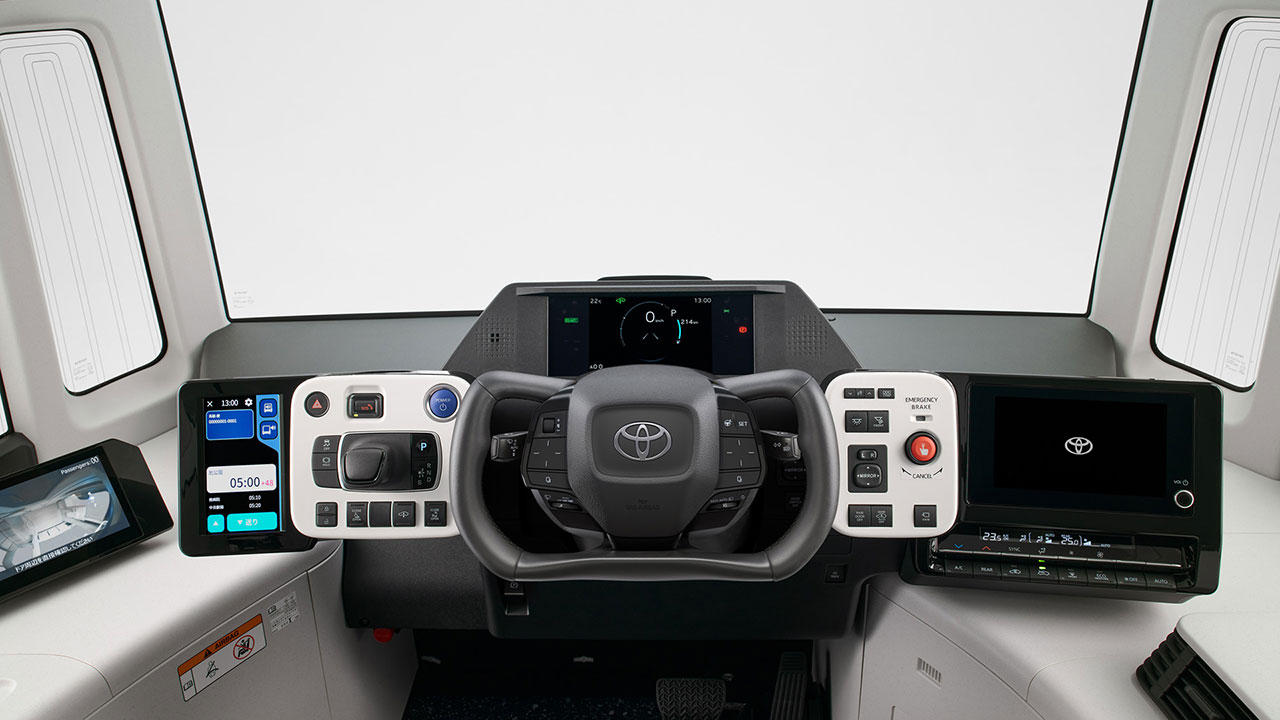 Coche eléctrico Toyota e-Palette en movimiento