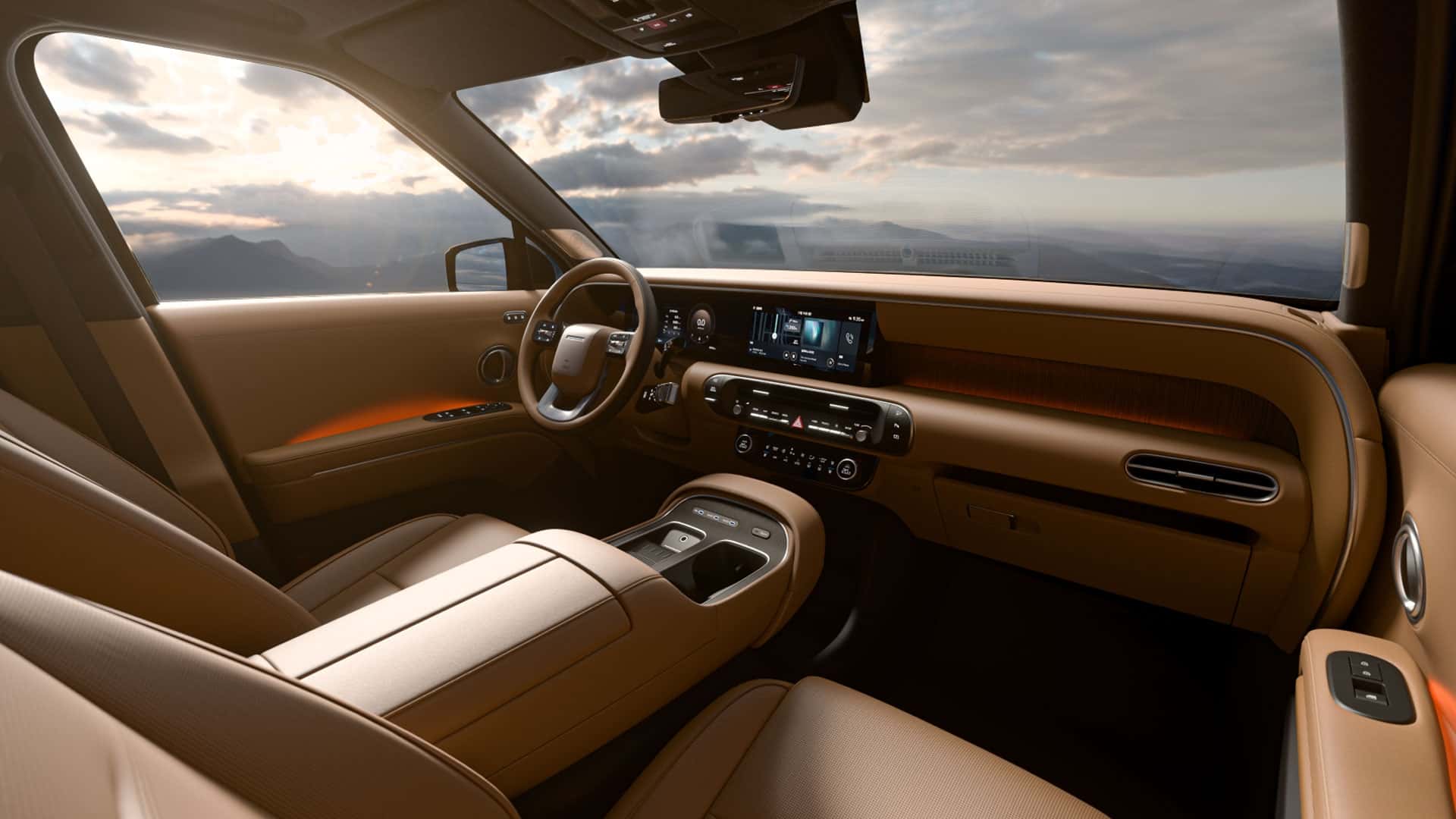 Hyundai Palisade (2026) Vista interior Interior del Hyundai Palisade 2026