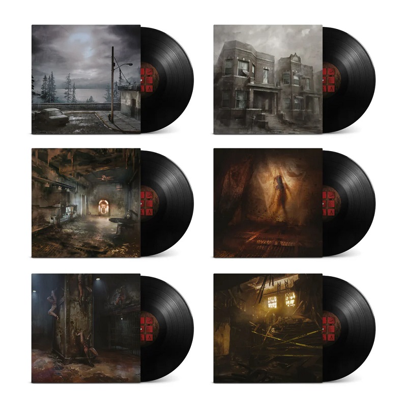 Cubierta del set de vinilos Silent Hill 2 Deluxe X6LP Boxset Cubierta del set de vinilos Silent Hill 2 Deluxe X6LP Boxset