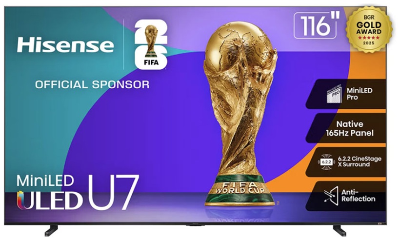 Hisense 116U75QG телевизор Mini LED