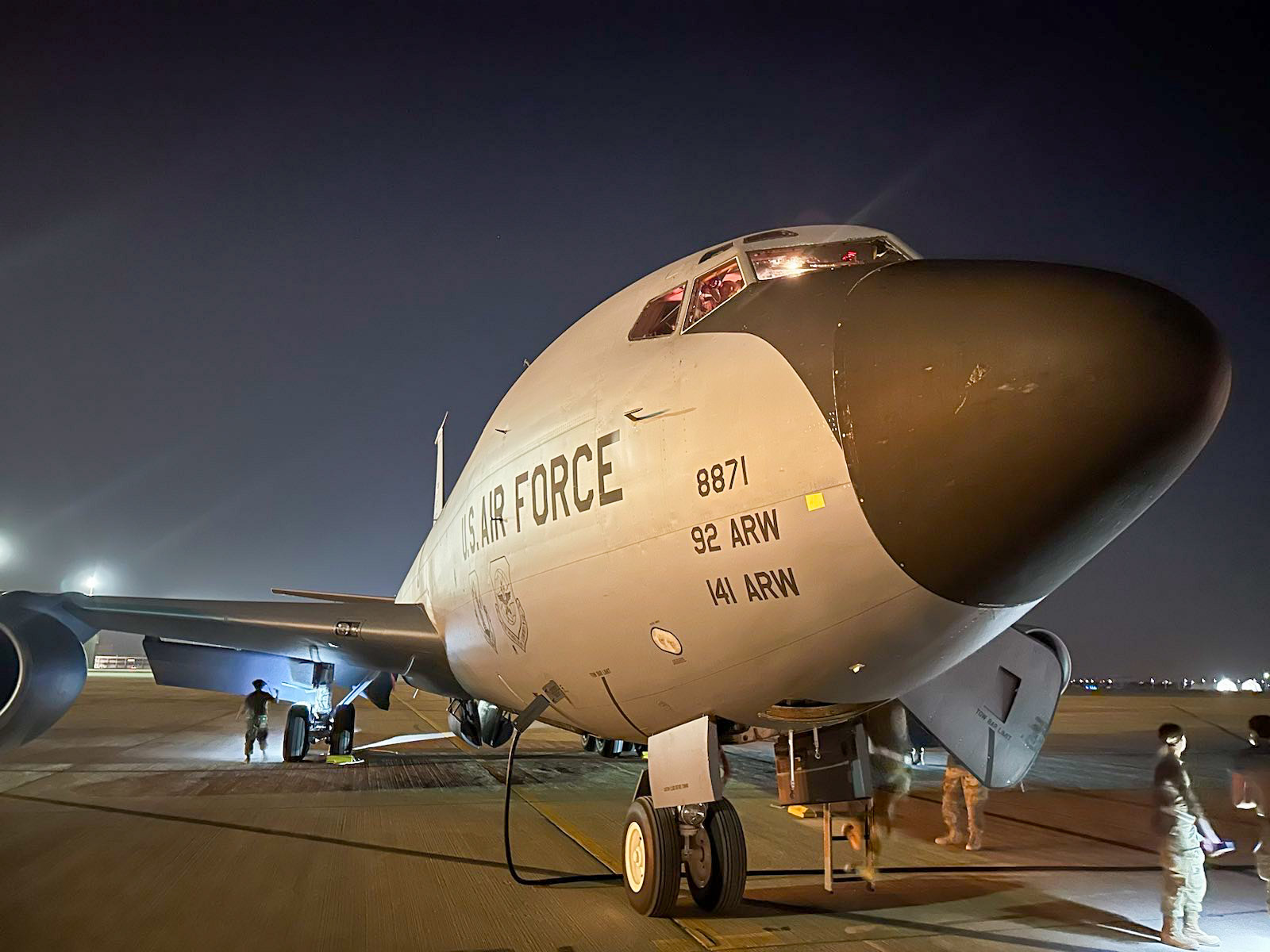 EE.UU. ha enviado a Arabia Saudí aviones cisterna de reabastecimiento KC-135 Stratotanker para sustituir a los KC-10 Extender, que se retiraron tras más de 30 años de servicio.-2