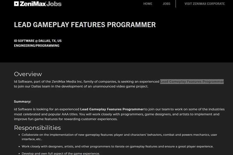 Un avance del nuevo juego de id Software