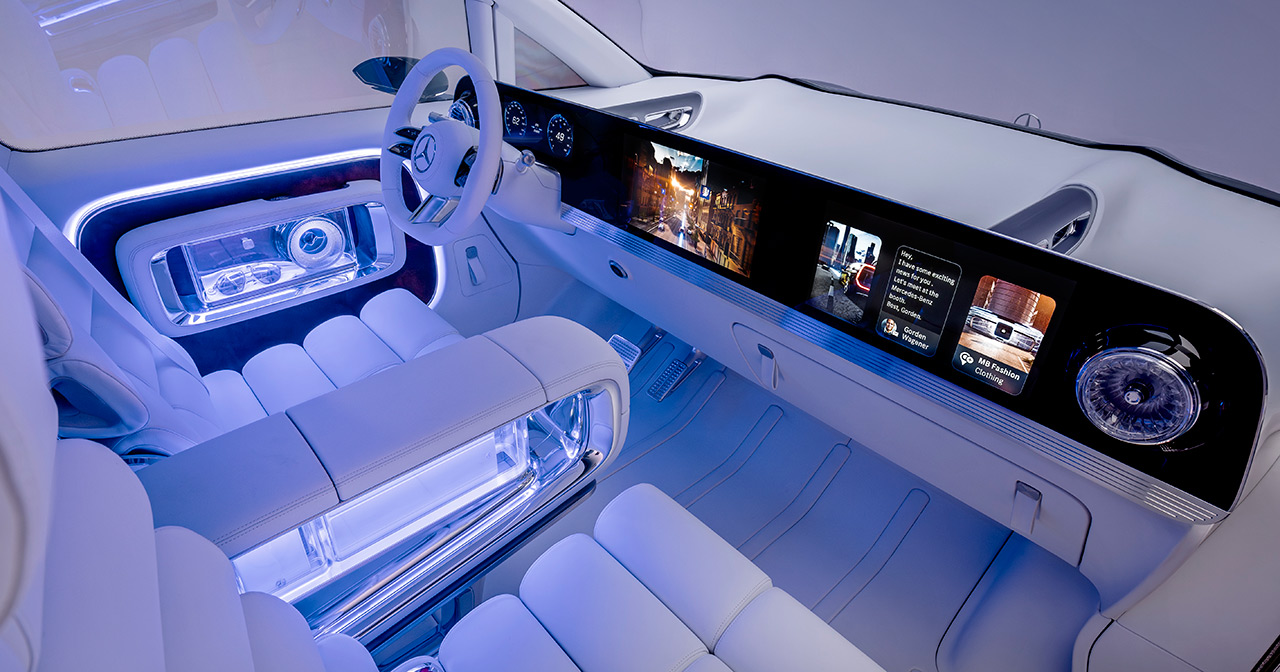 Detalles del interior Mercedes Vision V Concept