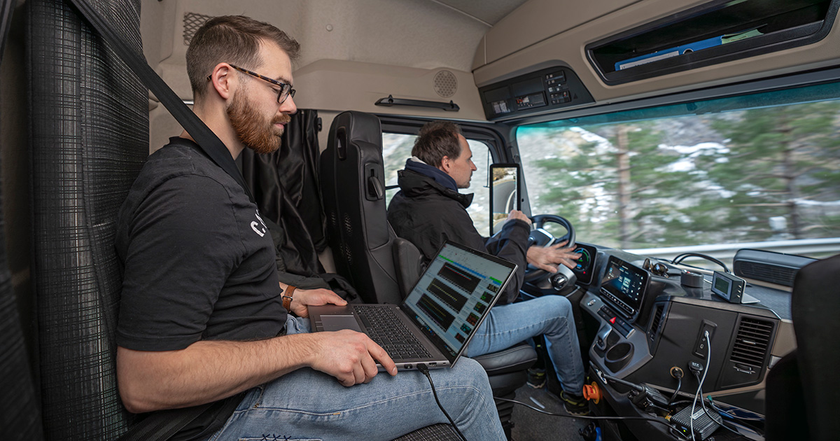 Camión Mercedes-Benz GenH2 en pruebas de invierno