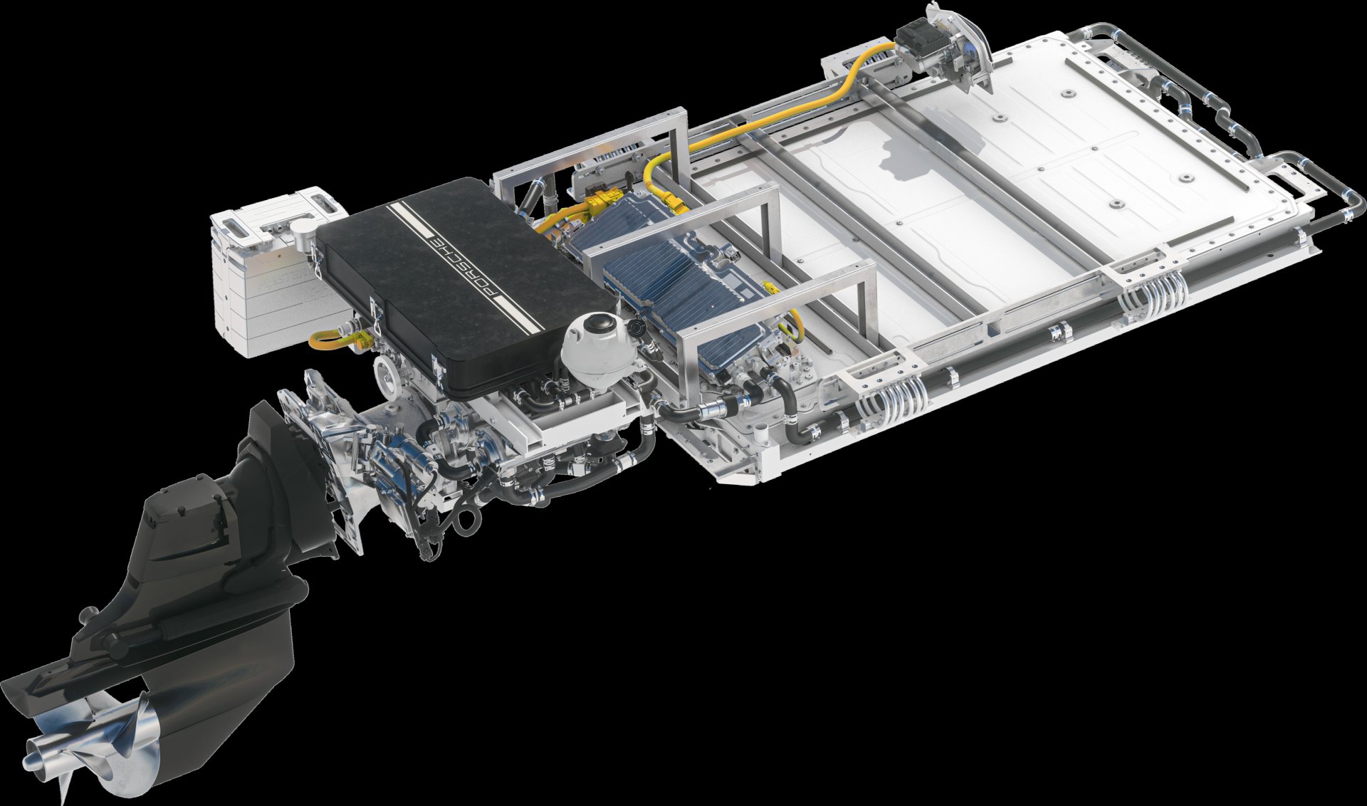 Sistema de propulsión eléctrica Frauscher x Porsche 850 Fantom