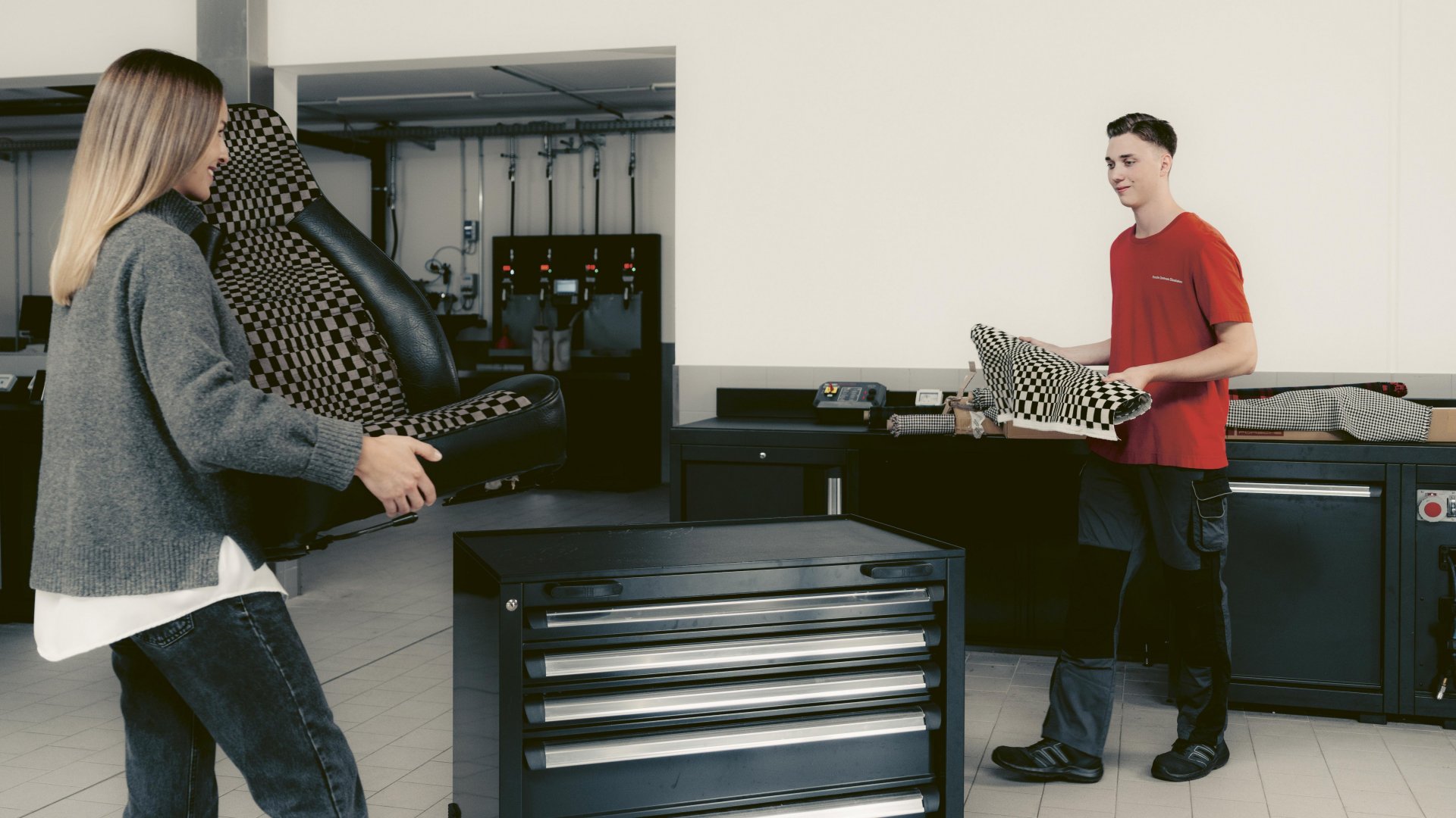 Tejidos Porsche en todos los tamaños