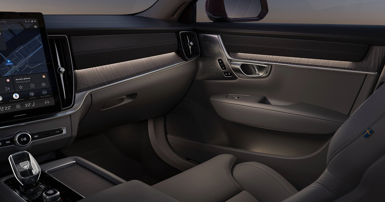 Cambios cosméticos en el interior del Volvo S90 actualizado