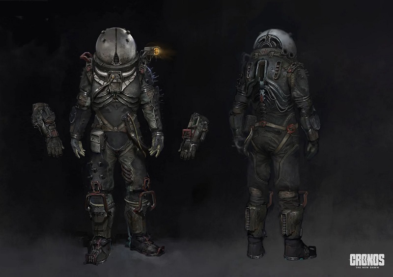 El traje de supervivencia futurista del Wayfarer