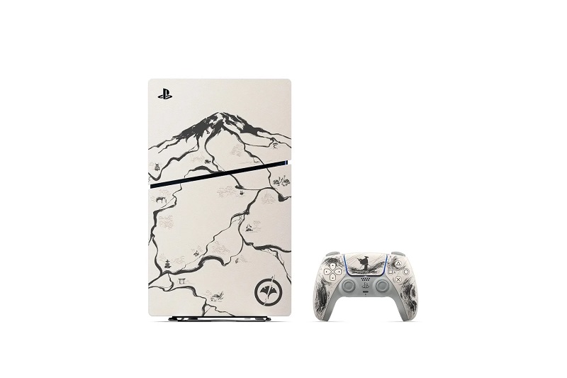 PlayStation 5 Edición Limitada Negra en estilo Sumi-e
