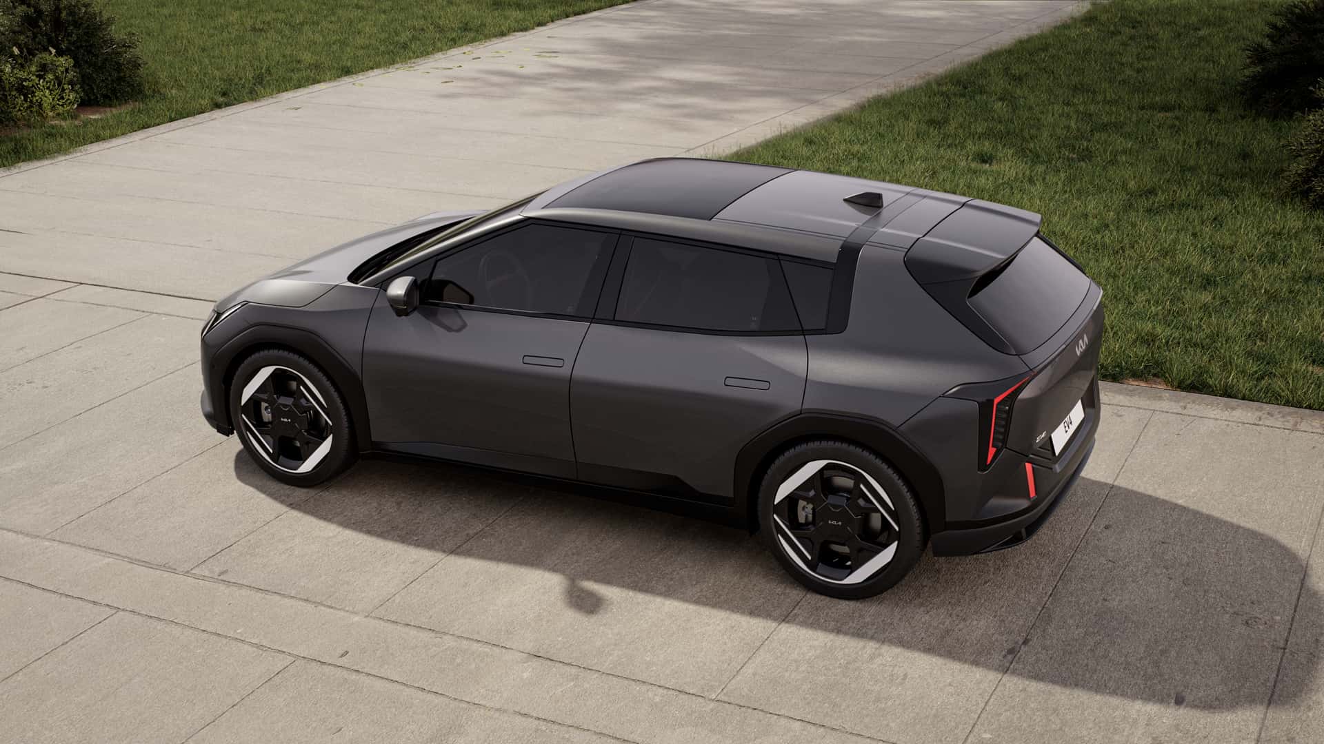 Diseño del frontal del Kia EV4 Diseño del frontal del Kia EV4