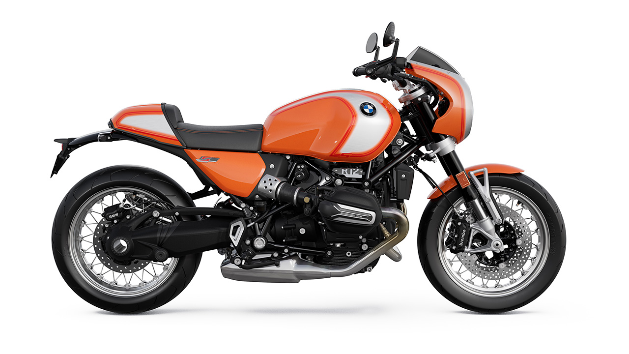 Vista frontal de la BMW R 12 S