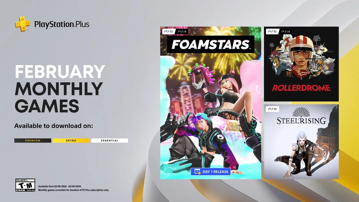 Los suscriptores de PS Plus tendrán acceso a tres juegos en febrero: Foamstars, Rollerdrome y Steelrising. Los suscriptores de PS Plus tendrán acceso a tres juegos en febrero: Foamstars, Rollerdrome y Steelrising.