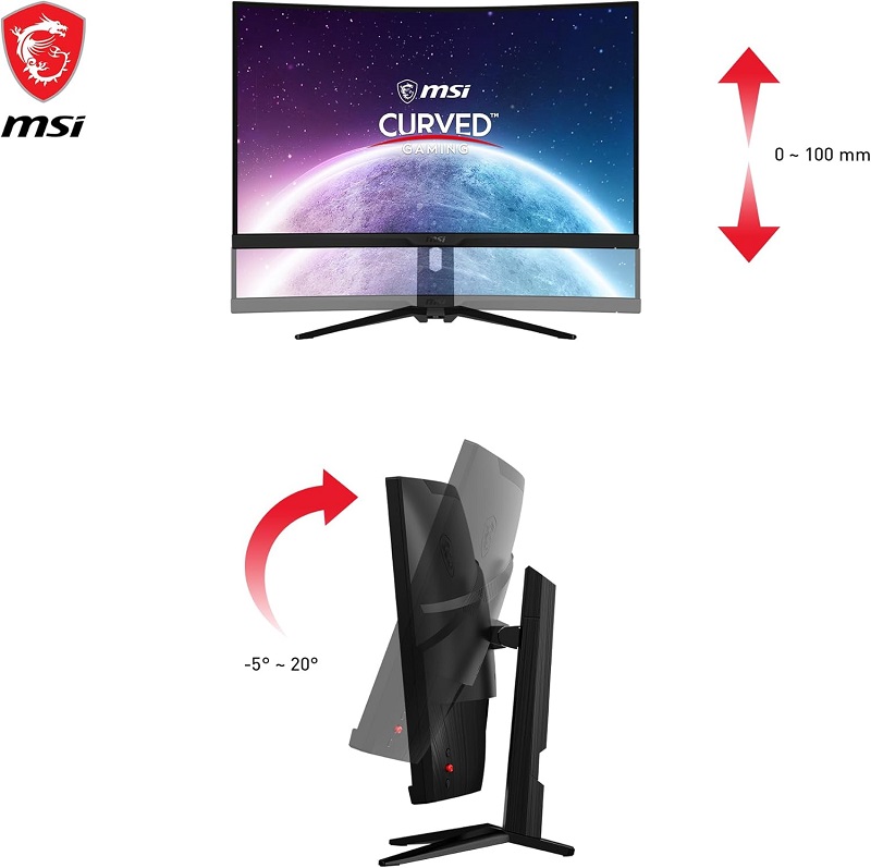 Monitor MSI MPG 325CQRXF en el interior Monitor MSI MPG 325CQRXF en el interior