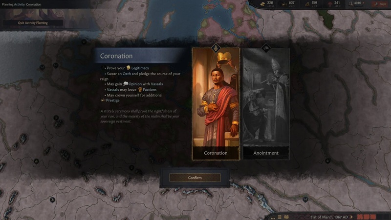 Una lujosa coronación está en juego