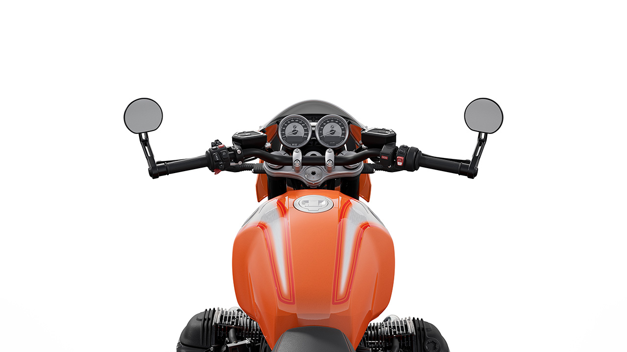 Vista trasera de la BMW R 12 S