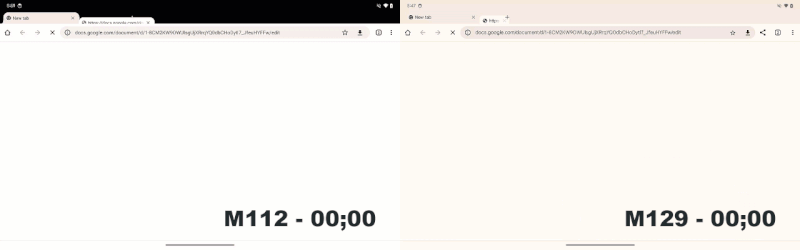 Comparación de la velocidad de carga de páginas web en Chrome versión M112 y Chrome versión M129 Comparación de la velocidad de carga de páginas web en Chrome versión M112 y Chrome versión M129