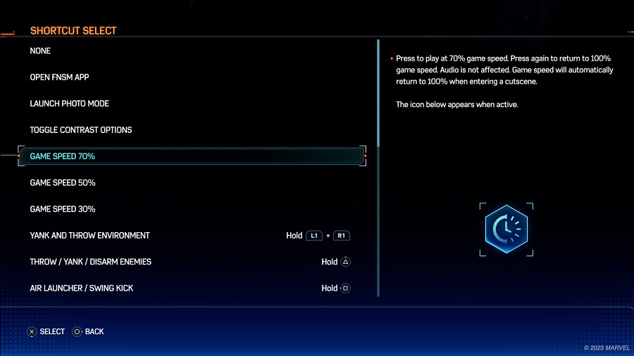 Sin límites: gracias a un gran número de ajustes especiales, Marvel's Spider-Man 2 estará al alcance de todas las categorías de jugadores. Los desarrolladores nos hablaron de los ajustes de accesibilidad del juego-3