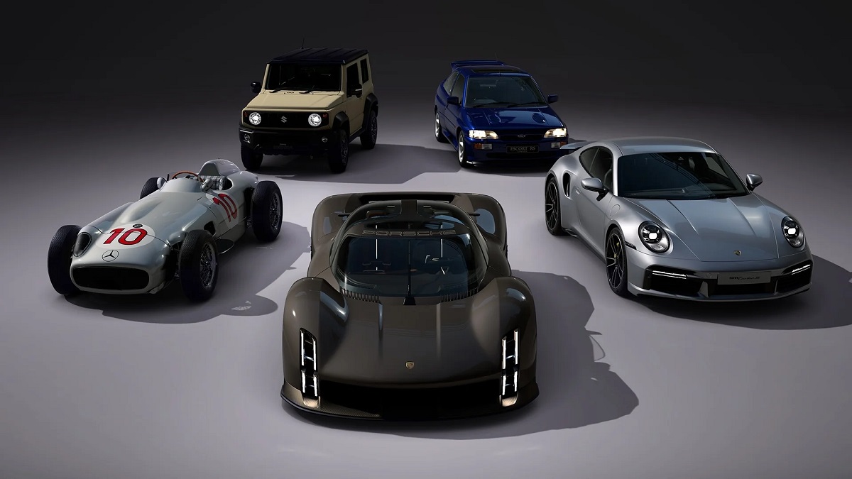 Se ha publicado una actualización de noviembre para el simulador de carreras Gran Turismo 7, que incorpora cinco coches famosos al juego, incluido el Porsche Mission X. Se ha publicado una actualización de noviembre para el simulador de carreras Gran Turismo 7, que incorpora cinco coches famosos al juego, incluido el Porsche Mission X.
