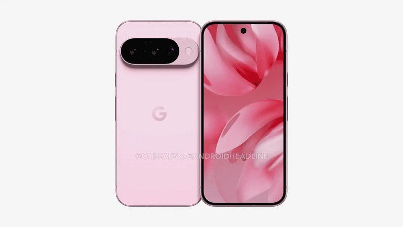 Render del panel trasero del Google Pixel 10
