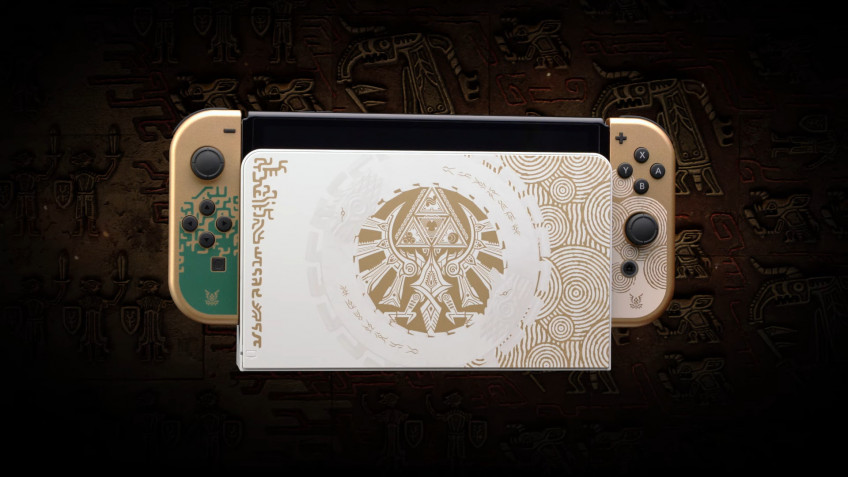 Nintendo ha presentado una edición limitada de la consola Switch OLED, que tiene el estilo de The Legend of Zelda: Tears of the Kingdom-5 Nintendo ha presentado una edición limitada de la consola Switch OLED, que tiene el estilo de The Legend of Zelda: Tears of the Kingdom-5