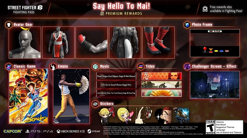 Contenido del Pase de Batalla de Street Fighter 6